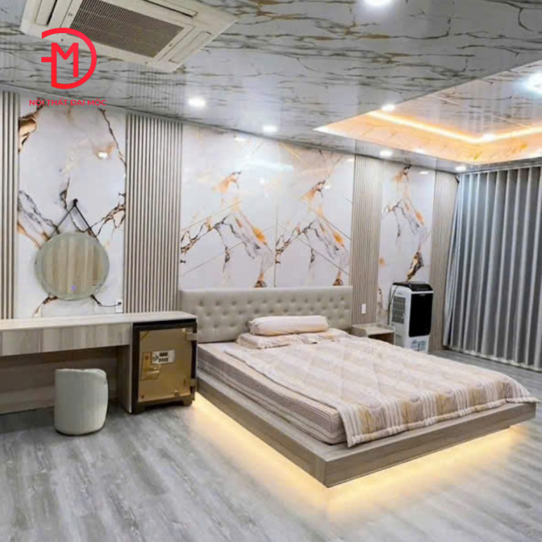 Giường ngủ gỗ công nghiệp MDF
